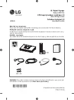 LG WP320 Easy Setup Manual preview