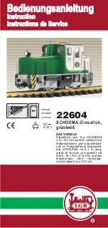 LGB 22604 Schoema Diesel Loco Instructions Manual preview