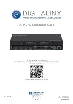 LIBERTY AV SOLUTIONS DIGITALINX DL-S42-H2 Quick Install Manual preview