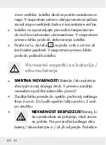 Preview for 40 page of lidl 354163 2010 Operation And Safety Notes