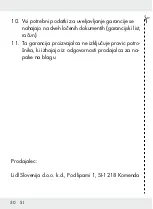 Preview for 50 page of lidl 354163 2010 Operation And Safety Notes