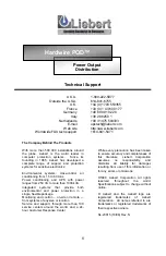 Preview for 8 page of Liebert MP115HW User Manual