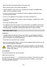 Preview for 24 page of liebfeld 4742022040133 Instructions For Use & Safety Instructions