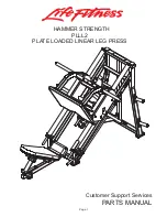 Life Fitness HAMMER STRENGTH PLLL2 Parts Manual preview