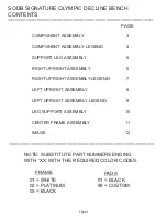 Preview for 2 page of Life Fitness Signature SODB Parts List