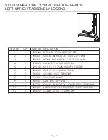 Preview for 9 page of Life Fitness Signature SODB Parts List