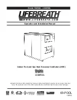 Lifebreath 1200 POOL Operation And Installation Manual preview