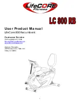 LifeCore Fitness LC 800 RB User'S Product Manual preview