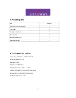 Preview for 16 page of Liftaway LA-RDO1 Instruction Manual