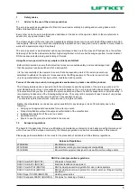 Preview for 5 page of Liftket LSF 200/1-15 Operating Instructions Manual