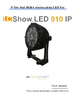 Preview for 1 page of Light Concept LC Show.LED 910 IP User Manual