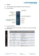 Preview for 25 page of Lighthouse A136-15-OB Operation Manual