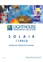 Lighthouse SOLAIR 1100LD Operating Manual preview