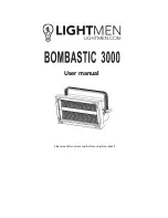 Lightmen bombastic 3000 User Manual preview