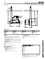 Preview for 1 page of Lightolier Lytespan 8676B Specification