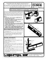 Preview for 1 page of Lightolier ProSpec TRACK ITEM Instruction Sheet