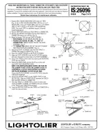 Preview for 2 page of Lightolier ProSpec Track system Instructions For Maintenance Reference