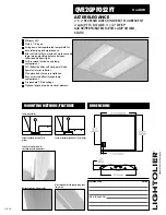 Lightolier QVE2GPFOS2FT Specification preview