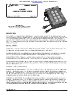 Preview for 1 page of Lightronics AS-42D Owner'S Manual