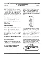 Preview for 3 page of Lightronics XC-62 Owner'S Manual