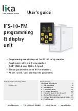 Preview for 1 page of Lika IFS-10-PM User Manual