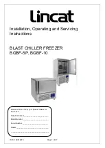 Preview for 1 page of Lincat BGBF-10 Installation, Operating And Servicing Instruction