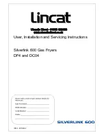 Preview for 1 page of Lincat Silverlink 600 DC04 User, Installation And Servicing Instructions