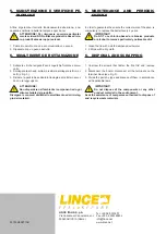 Preview for 8 page of Lince GOLD 869 OBLO Series Installation, Operation And Maintenance Manual