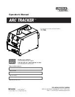 Preview for 1 page of Lincoln Electric ARC TRACKER 11724 Operator'S Manual