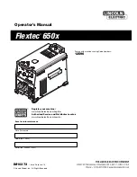 Preview for 1 page of Lincoln Electric Flextec 650x Operator'S Manual