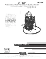 Lincoln Electric LN IM311-E Operator'S Manual preview