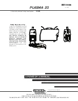 Lincoln Electric PLASMA 20 Operator'S Manual preview