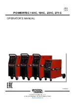 Lincoln Electric POWERTEC 161C Operator'S Manual preview