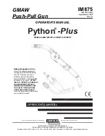 Lincoln Electric PYTHON-PLUS K2447-1 Operator'S Manual preview