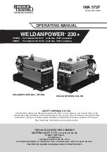 Preview for 1 page of Lincoln Electric WELDANPOWER 230+ Operating Manual