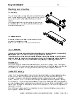 Preview for 16 page of Lindy 2X8 Owner'S Manual