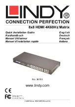 Preview for 1 page of Lindy 38153 Quick Installation Manual