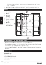 Preview for 40 page of Linea 2000 Domo DH010 Instruction Booklet