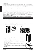 Preview for 22 page of Linea 2000 DOMO DO1034A Instruction Booklet