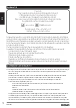 Preview for 12 page of Linea 2000 DOMO DO158A Manual