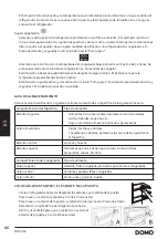 Preview for 66 page of Linea 2000 DOMO DO91122 Instruction Booklet