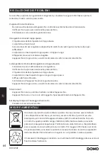 Preview for 64 page of Linea 2000 DOMO DO91218F Instruction Booklet