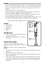 Preview for 30 page of Linea 2000 DOMO DO9143M Instruction Booklet