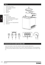 Preview for 20 page of Linea 2000 DOMO DO9232I Instruction Booklet