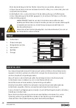 Preview for 24 page of Linea 2000 DOMO DO980RTKZ Instruction Booklet