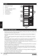 Preview for 40 page of Linea 2000 Domo DO982RKB Instruction Booklet