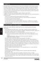 Preview for 30 page of Linea 2000 DOMO DO985RKC Instruction Booklet