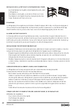 Preview for 26 page of Linea 2000 DOMO DO99503S Instruction Manual