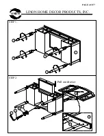 Preview for 4 page of LINON HOME DECOR PRODUCTS, INC. VANITY SET WHITE 429 Assembly Instructions Manual