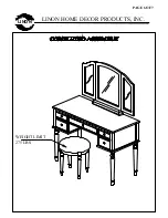 Preview for 6 page of LINON HOME DECOR PRODUCTS, INC. VANITY SET WHITE 429 Assembly Instructions Manual